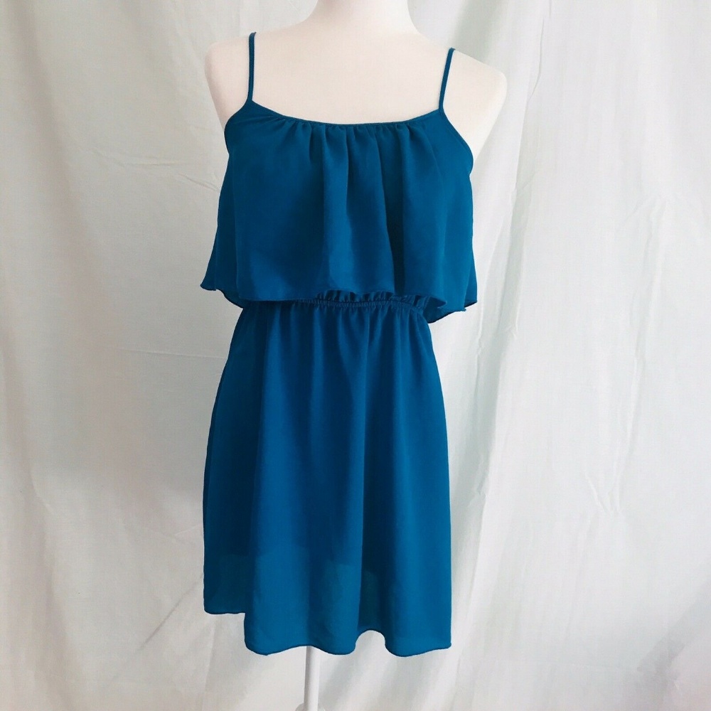 Ali & Kris M Dress Blue Spagetti Strap Bustier